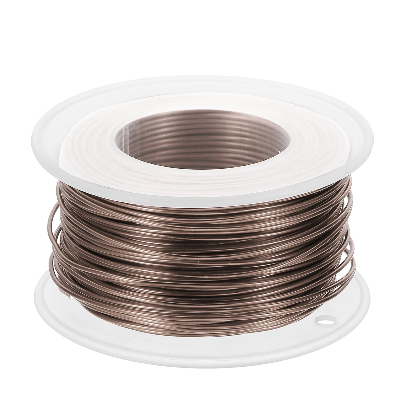 PATIKIL 18 Gauge 1mm Aluminum Craft Wire, 98.4Ft Metal Wire Armature Bendable Wire for Jewelry Making Metal Wrap DIY, Brown