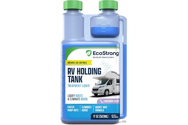 Eco Strong RV Toilet Treatment | RV Black Tank Treatment | RV Holding Tank Digestor, Odor Eliminator, and Cleaner | Perfect f