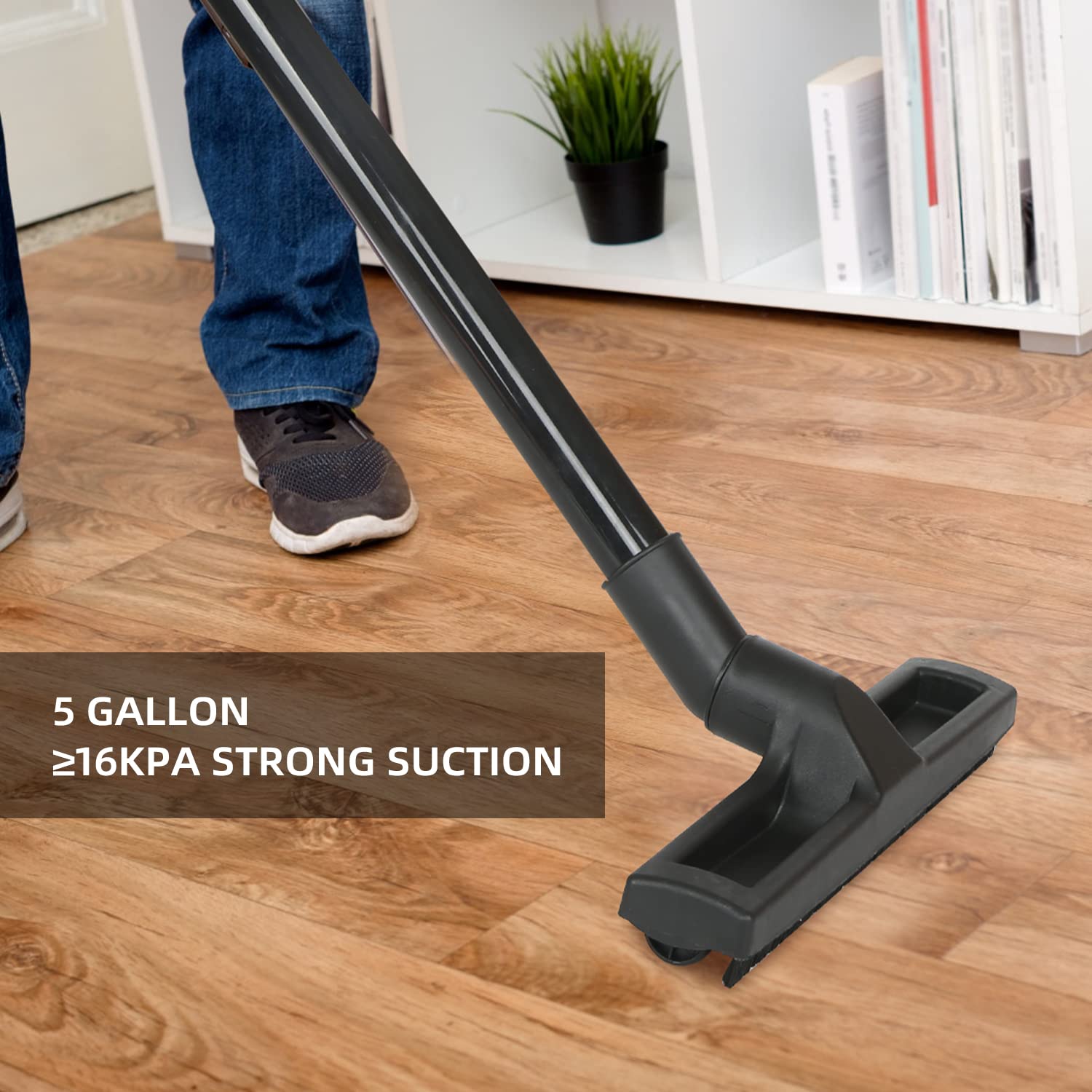 Prostormer 3 in 1 Wet Dry Vacuum Cleaner, 5 Gallon 5.5 Peak HP Portable