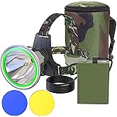 PINSAI Coon Hunting Lights High Power LED Headlamp Super Bright High Lumens 11000mAh Rechargeable Headlight Waterproof Head Spotlight Torch for Fishing Camping