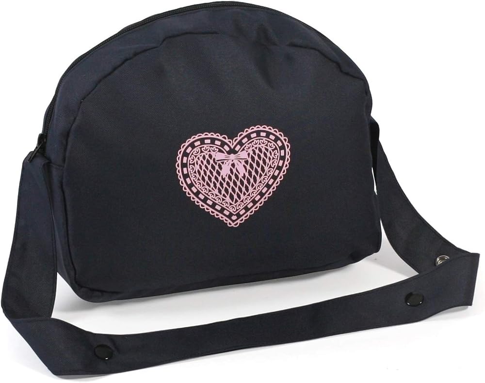 Bayer Chic 2000 Doll Changing Bag Melange Grey Navy Washable Mat Pram Clip