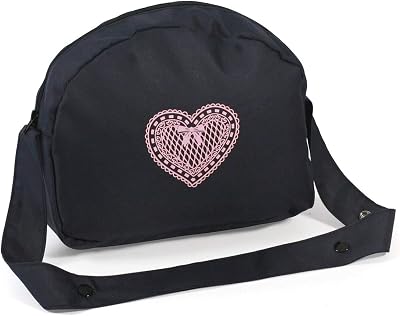 Bayer Chic 2000 Doll Changing Bag Melange Grey Navy Washable Mat Pram Clip
