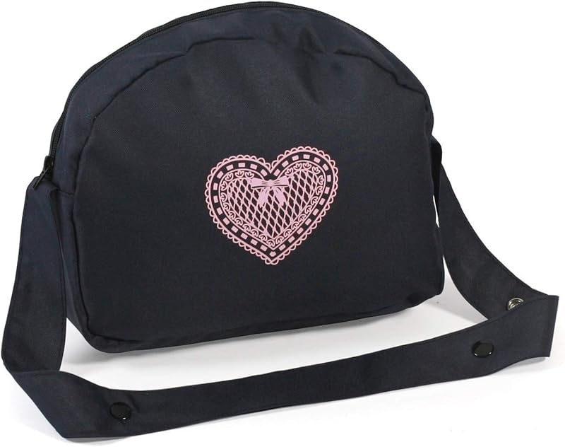 Bayer Chic 2000 Doll Changing Bag Melange Grey Navy Washable Mat Pram Clip