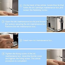 imtfzct 4pcs Waste Ink Pad Replacement with Zeroing
