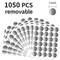 Yeachlaing 1 Inch Color-Coding Labels,Silver,1050