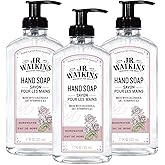 J.R. Watkins Gel Hand Soap, 3 Pack of 11 Fl Oz, Rosewater