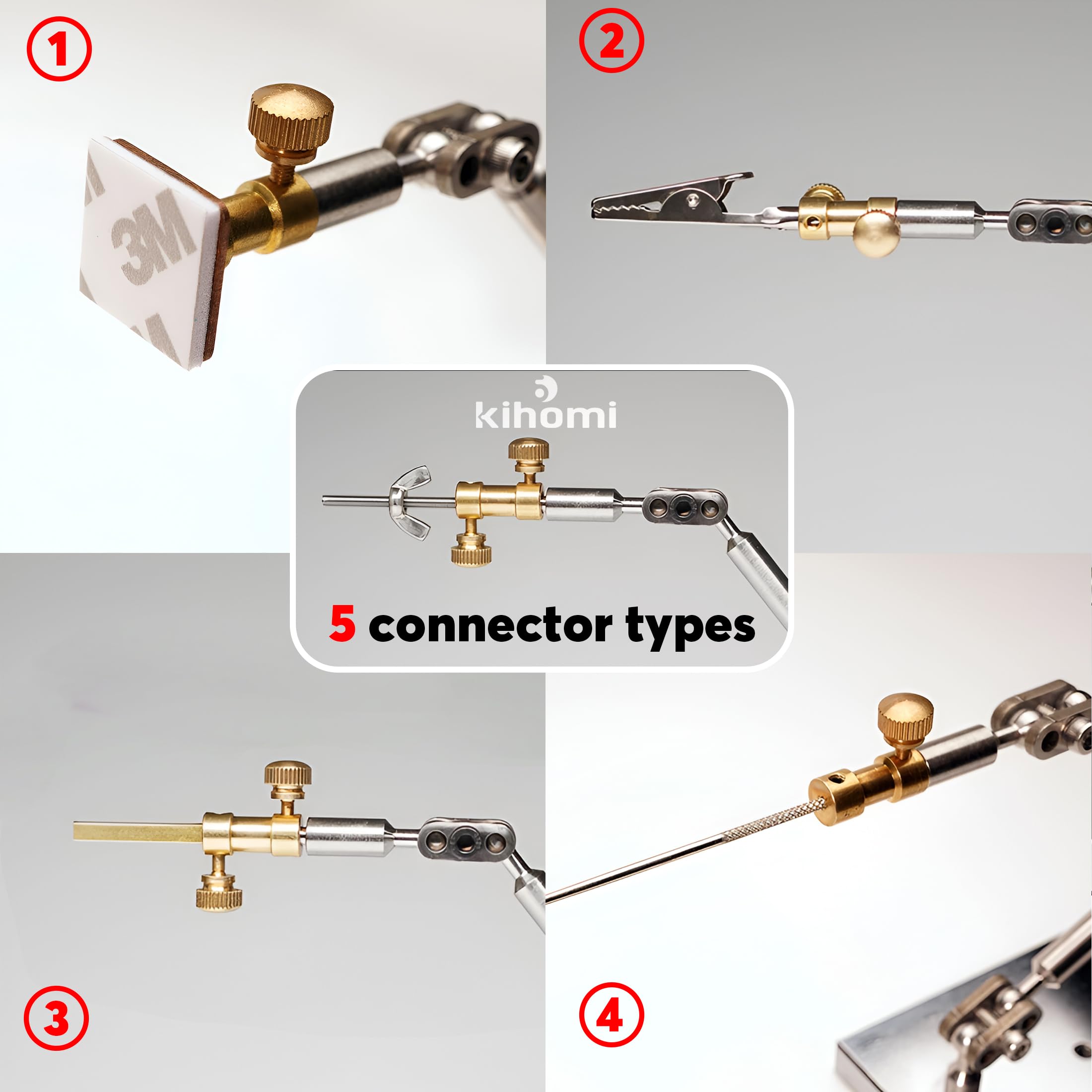 Stop Motion Rig - Stainless Steel Rig Arm for Stop Motion Animation, 5 Flexible Joints for Articulated Movement, Armature Support Tool for Hobbyists & Studios, Hold up to 280g