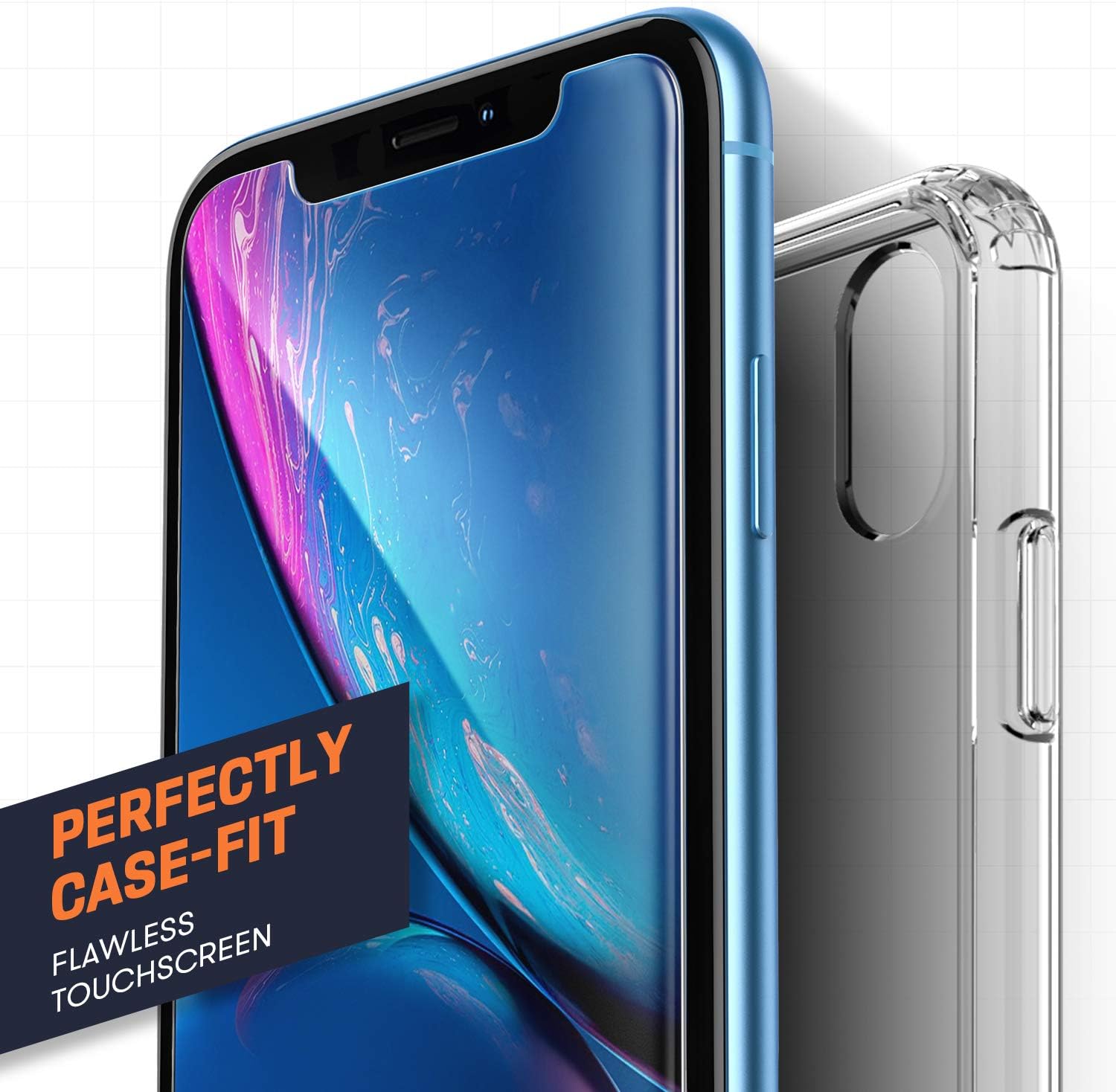 Mkeke Compatible with iPhone 11 Pro Screen Protector, iPhone X Screen Protector, iPhone Xs Tempered Glass Screen Protector All 5.8 inch New iPhone [3-Pack]