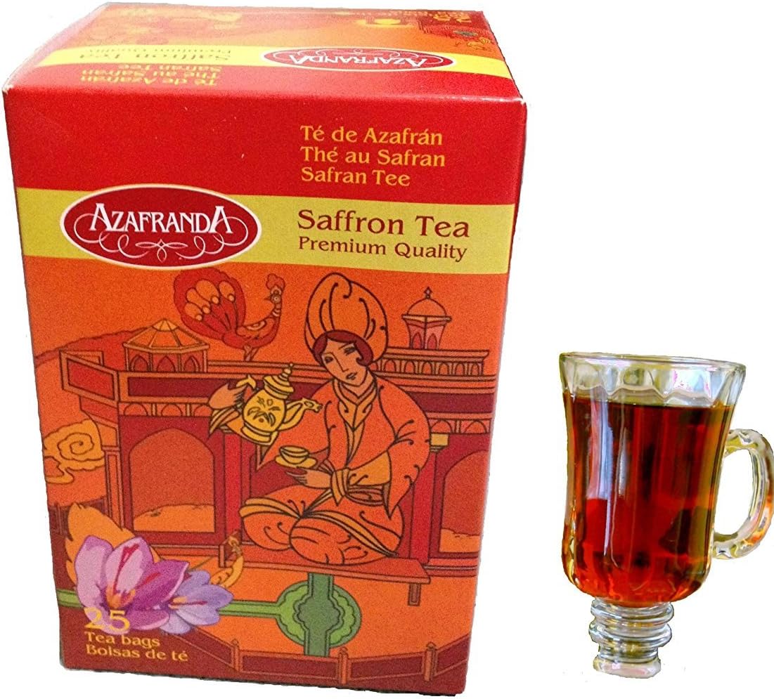 25 Premium Quality Saffron Tea Bags Amazon.co.uk Grocery