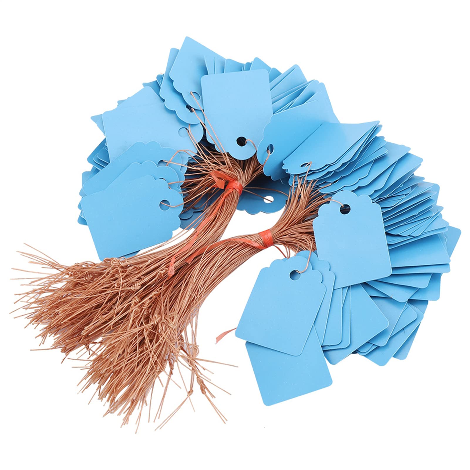 200Pcs PVC Hanging Plant Labels for Outdoor Garden - Flower Seed Name Tags, Waterproof Plant Identification Markers for Yard Home Use (Blue)