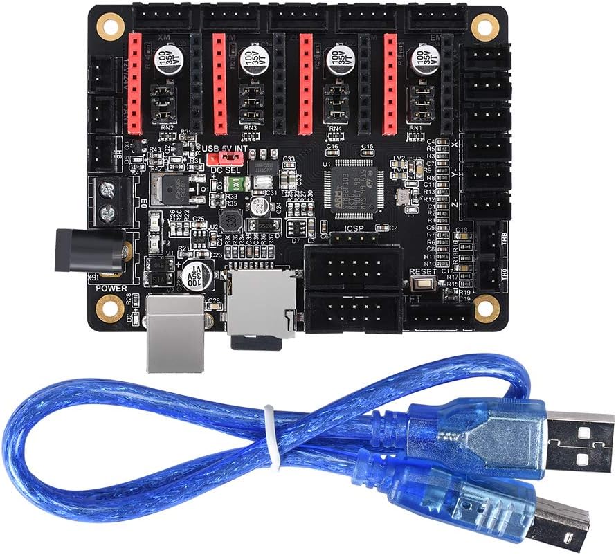KINGPRINT SKR Mini Controller Board for 3D Printer Compatible with 12864LCD / Support A4988 / 8825 / TMC2208 / TMC2100 Driver (DC head)