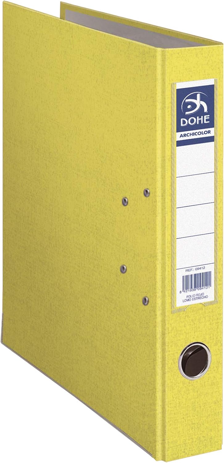 DOHE archicolor - Folder A4, Slim, Yellow, A4 lomo estrecho