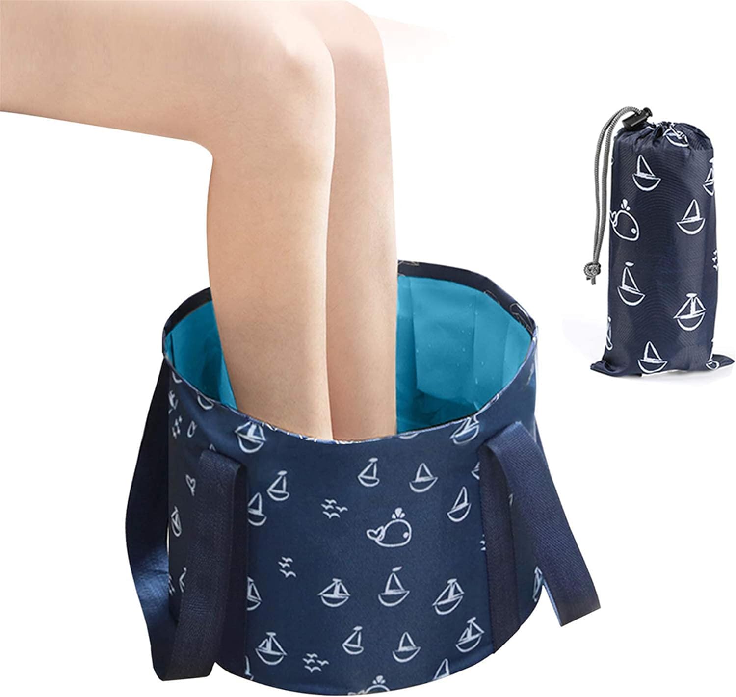 Collapsible Bucket for Soaking Feet, Foot Bath Tubs for Travel, Folding