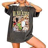 NAZENTI Custom Face Bootleg Rap Tee for Couple, Personalized Funny Valentine Day Gift for Husband Wife