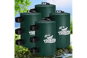 TOOKNIN Canopy Tent Weight,115 LBS Canopy Weights Water Bags,4PCS Gazebo Weights, Heavy Duty Leg Weights for Pop Up Canopies Outdoor Shelter Umbrella Pool Ladder（Green）