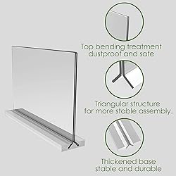 newnewshow Acrylic Sign Holder 11x8.5 Inch 3 Pack