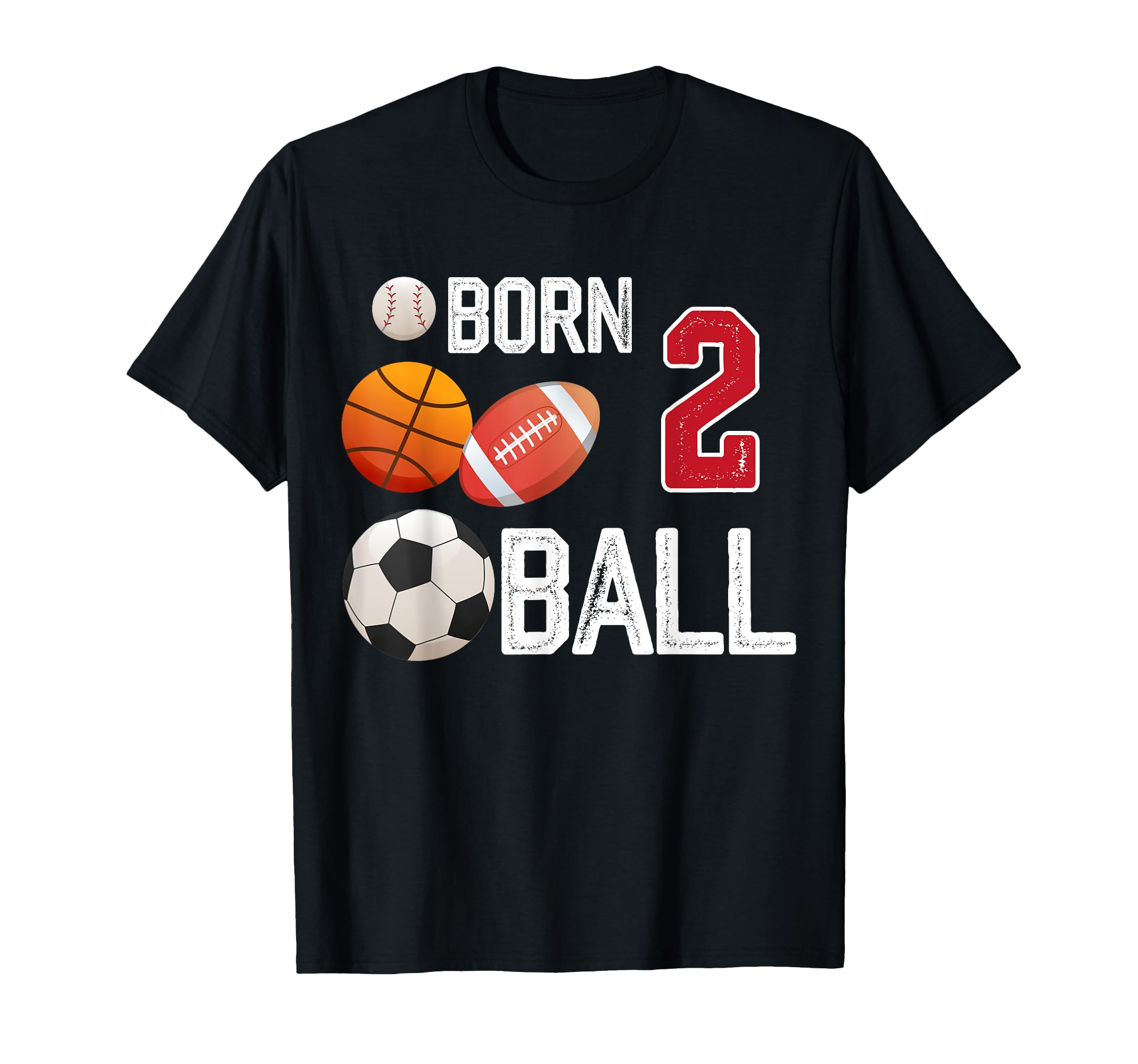 Photo 1 of ***SIMILAR ITEM***Born 2nd Ball Birthday Boy Sport Ball Theme 2 Year Old T-Shirt