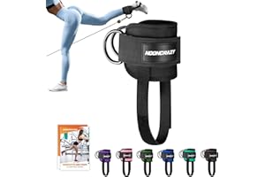 nooncrazy Ankle Strap for Cable Machine Women, Adjustable Gym Cable Ankle Straps for Kickbacks, Glute Workouts, Leg Extensions, Curls, Booty Hip Abductors, Ankle Cuff for Cable Machine Accessories