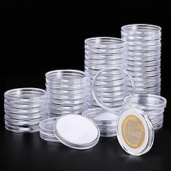 Utron 180P Clear Plastic Coin Capsules, Dollar Coin
