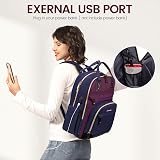 LOVEVOOK Laptop Backpack Women 15.6 Inch Waterproof Anti Theft USB Port Large view 4