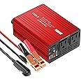 YSOLX 600W Power Inverter 12V to 110V, DC to AC Car Inverter with 65W USB-C/USB-Fast Charging(24W)/Dual AC Outlet,Fast Car Charger Adapter for Phone/Laptop/Road Trip/Camping(Updated)
