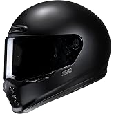 HJC V10 Men's Street Motorcycle Helmet - Semi-Flat Black / X-Large