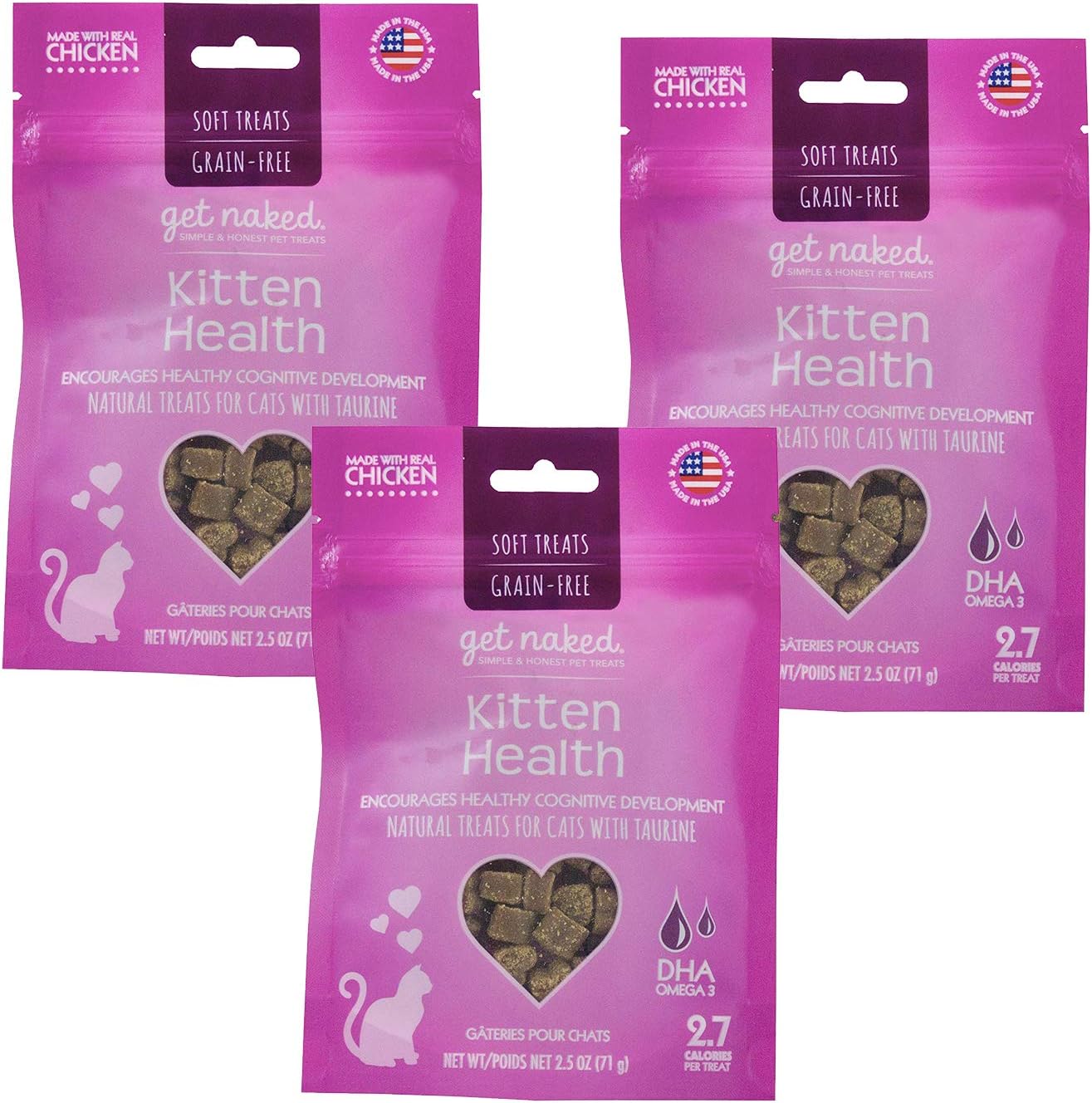 Get Naked 1 Pouch Kitten Health Soft Treats, 7.5 oz