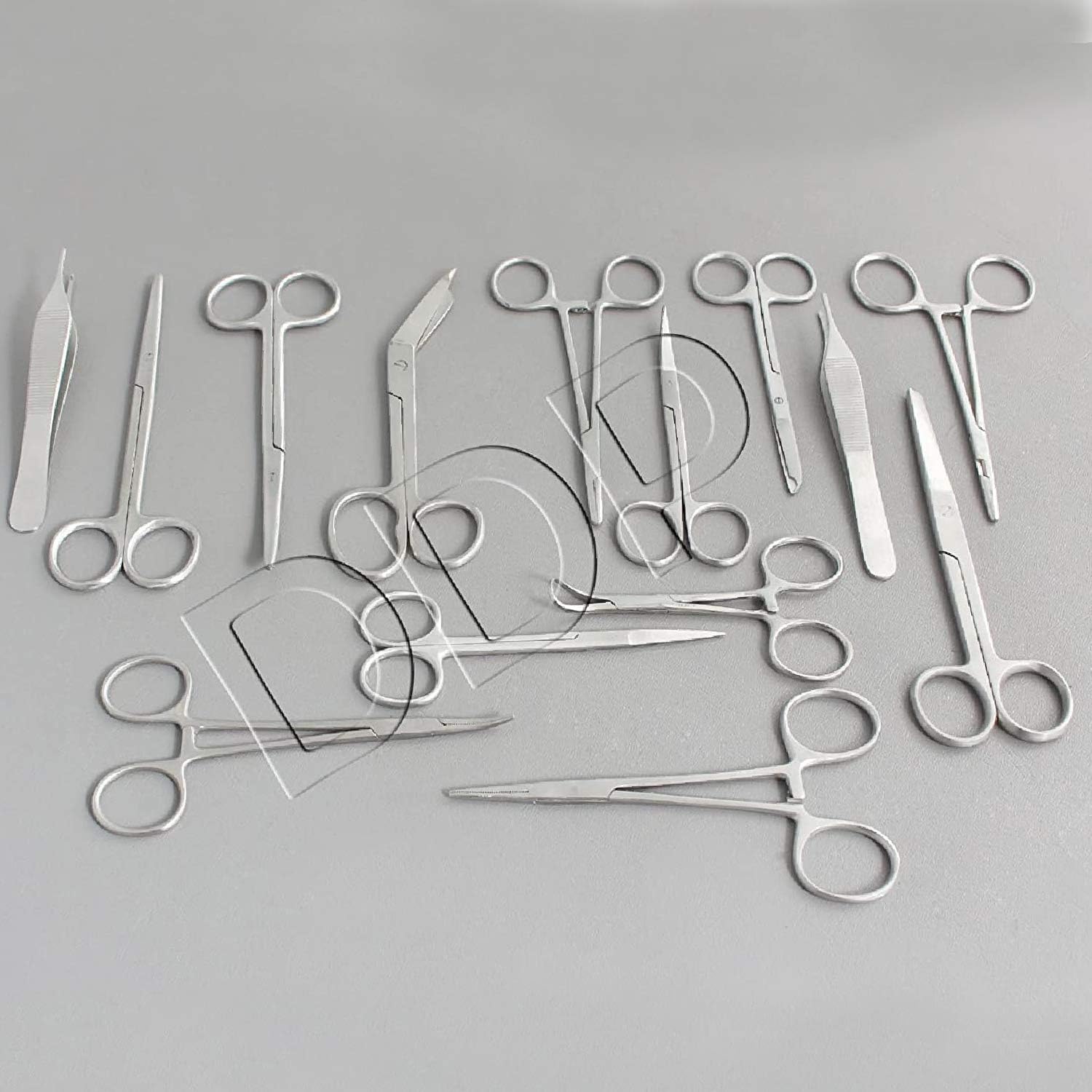 DDP 14 PC Scissors Forceps HEMOSTATS Needle Holders Set