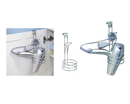 Interdesign Classico Over Cabinet Hair Dryer Holder Chrome