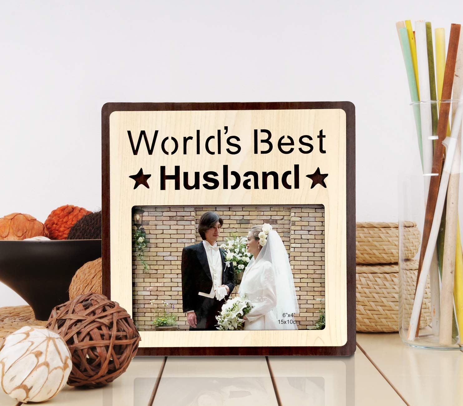 world best husband photo frame