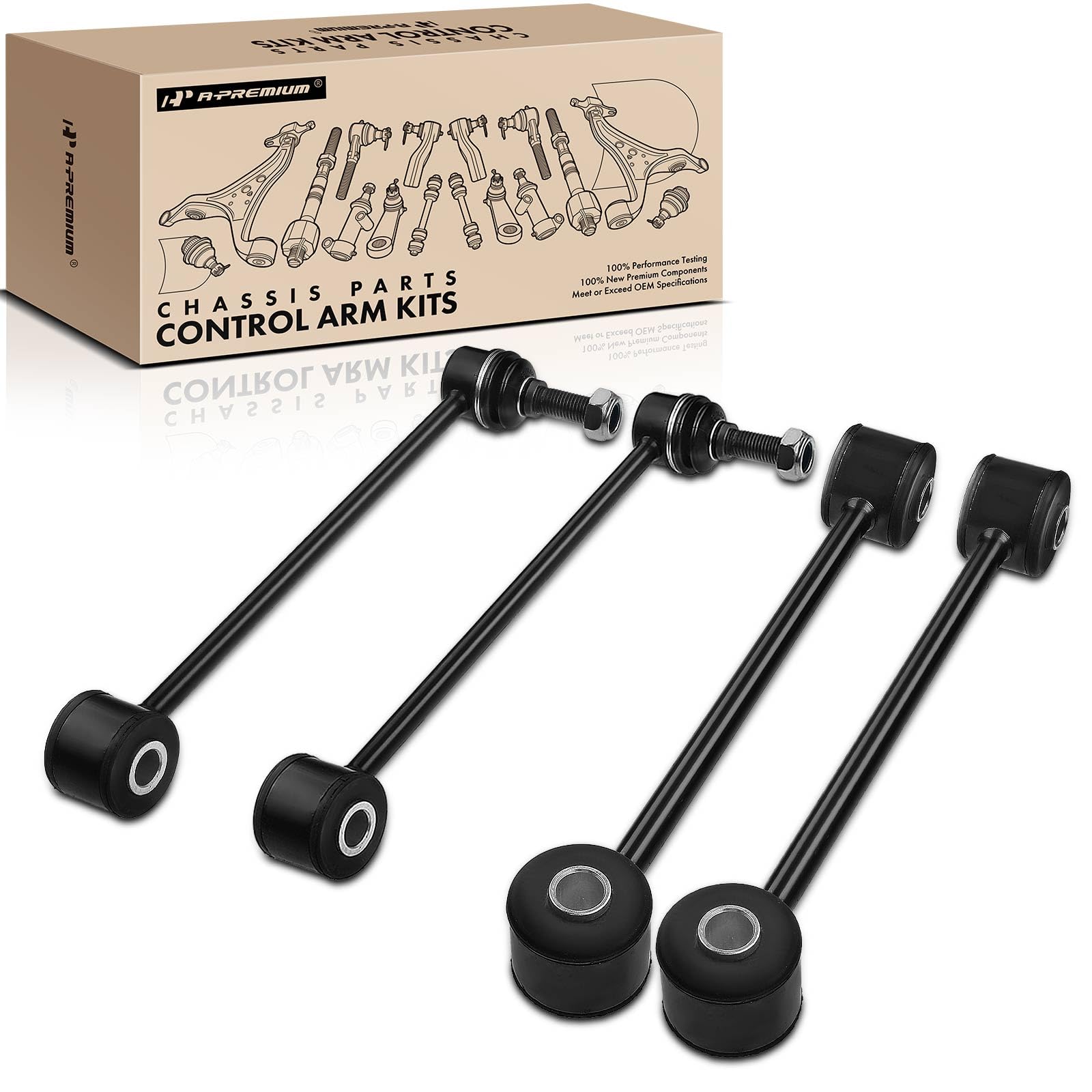 Photo 1 of *** MISSING 2**A-Premium Set of 4, Front & Rear Sway Bar Links Kit Stabilizer Bar Links Compatible with Jeep Grand Cherokee 2005-2010, Commander 2006-2010