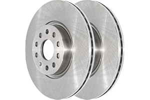 AUTO SHACK AutoShack Front Brake Rotors Pair of 2 Driver and Passenger Side Replacement for Audi Q3 A3 Sportback e-tron A3 Quattro TT Quattro VW Passat Tiguan GTI CC Beetle Eos Golf Alltrack Jetta FWD R44281PR