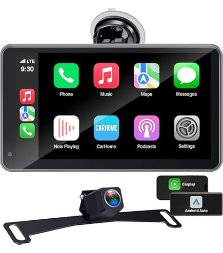 Amazon.com: CarPlay Screen for Car, 9'' Wireless CarPlay & Android