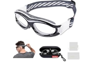 SooGree Kids Sport Glasses - Basketball & Football Goggles - Boys Safety Eyewear - Anti Shock Collision Glasses - Frame 7-14