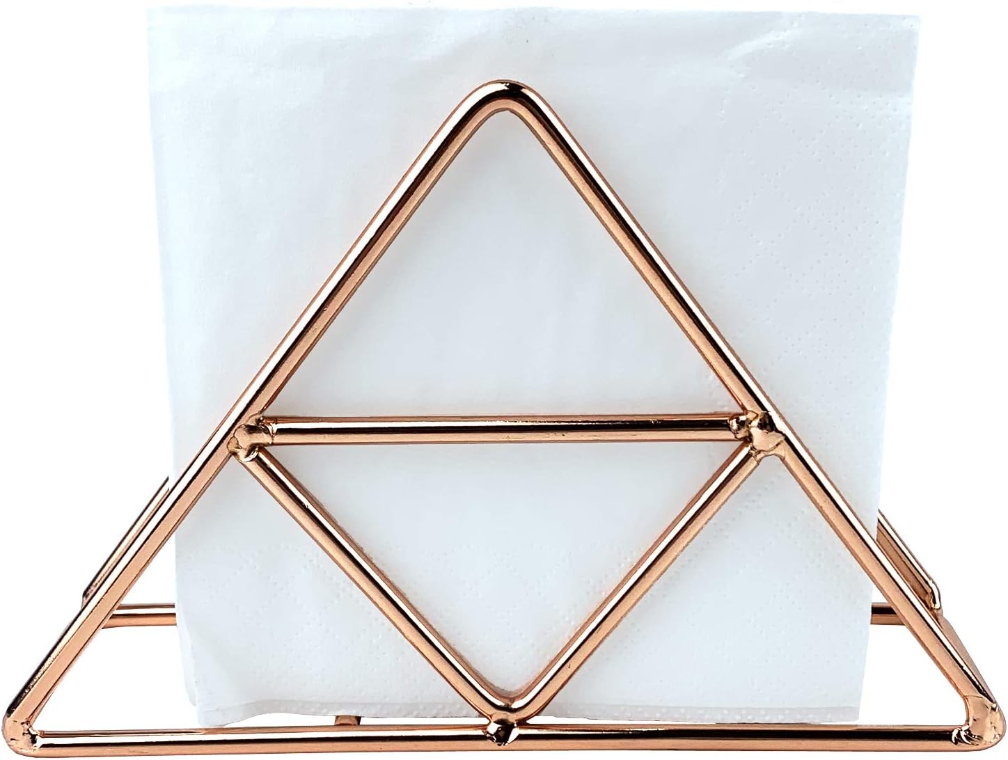 Napkin Holder for Table, Stainless Steel Tissue Dispenser Organizer for Dinner Tables, Kitchen Countertops (Rose gold): Kitchen & Dining