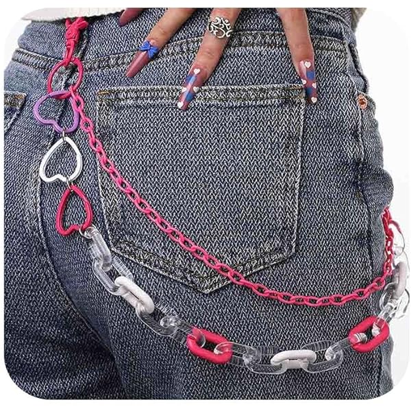 パンツ Chain Keystrap Printing Denim パンツ Chain Keystrap Printing Denim Blue Fabric Keychain
