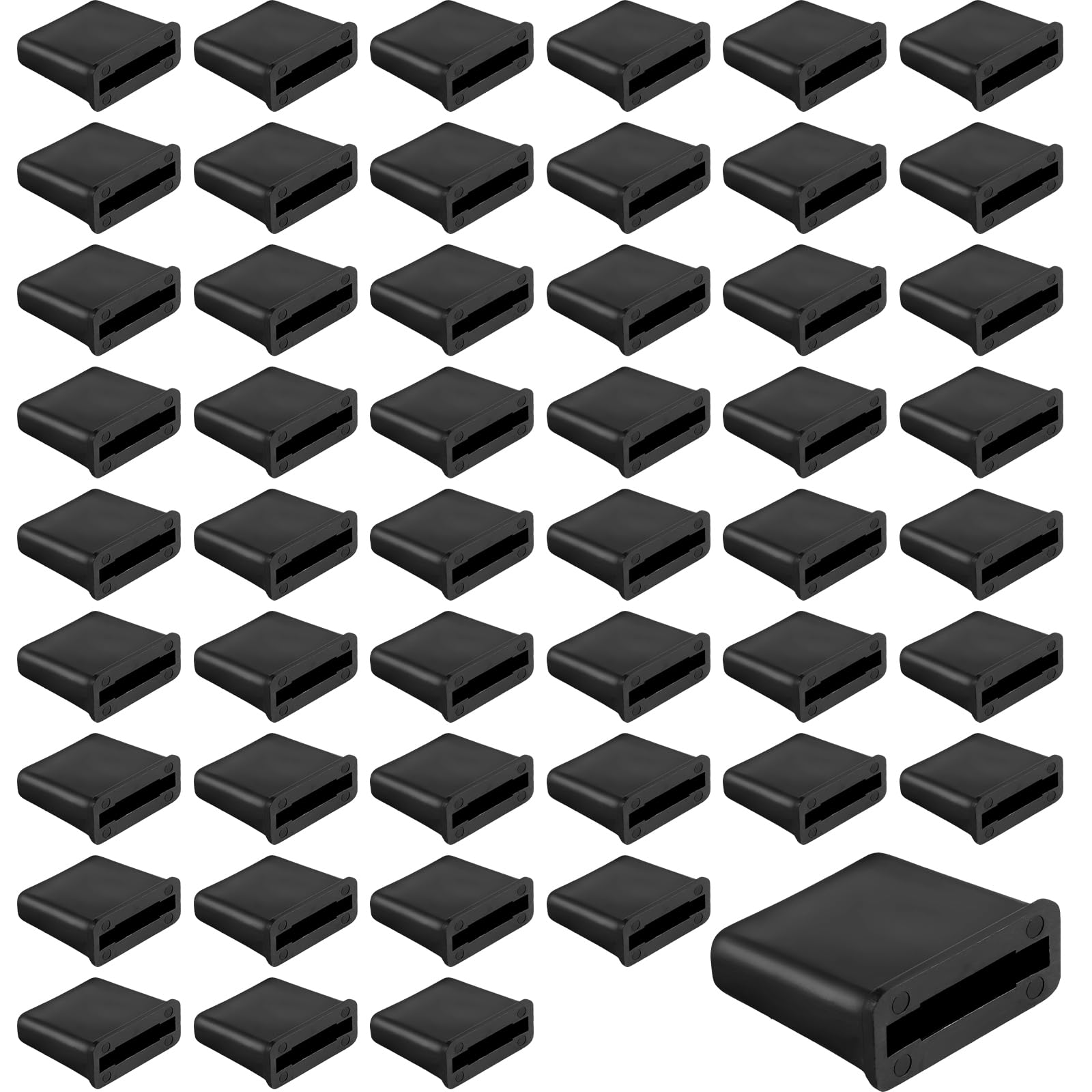 50pcs Drip Tape Row Ends, Drip Irrigation Tape End Folding Drip Tape End Closure for 5/8inch Dripless Water Drip Tape Kit for Drip Irrigation System Vegetable Garden (Black)