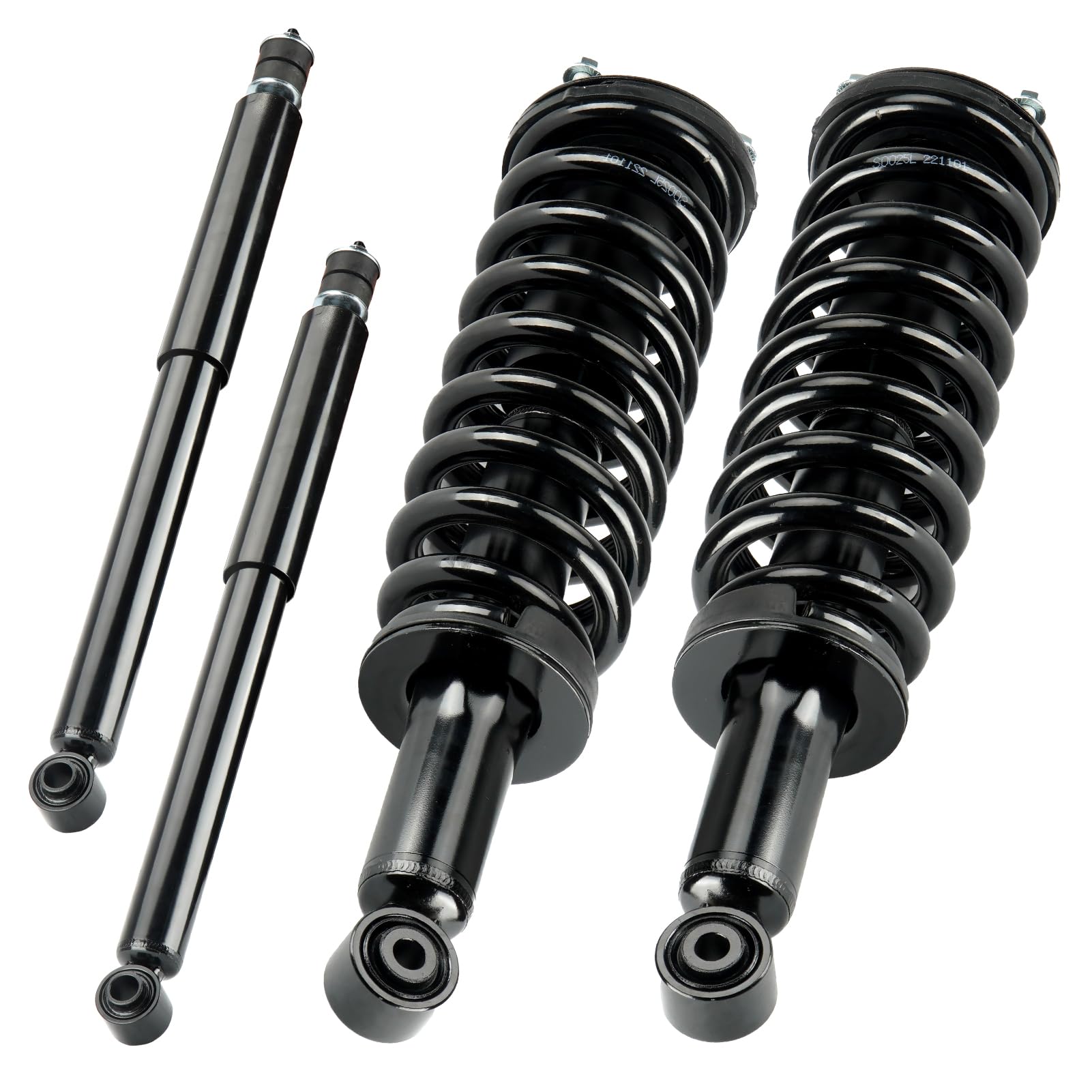 Photo 1 of Front & Rear Strut Shock Spring for Toyota Sequoia 4.7L V8 2001 2002 2003 2004 2005 2006 2007, Complete Struts w/Coil Absorber Replace for 171348L, 171348R, 37240