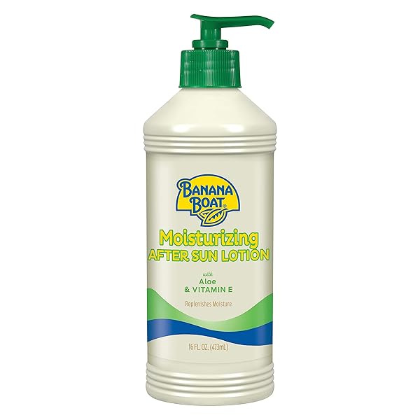 BANANA BOAT MOISTURIZING AFTER SUN LOTION WITH ALOE AND VITAMIN E, 16OZ | AFTER SUN CARE, BANANA BOAT AFTER SUN LOTION, SUNBURN RELIEF, 16OZ
