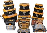 PEREL 11 Inch Storage Box Organizer 21 Compartments Classic Black view 3