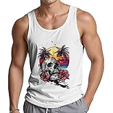 Mens Tank Tops Summer Graphic Beach Tank Tops Men 4th of July Shirts for Men Workout Patriotic Muscle Shirts Funny 3XL