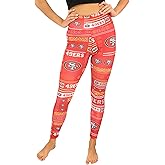 Zubaz NFL Women's Full Length High Waist Powermesh Leggings with Pockets (XS - 3XL)