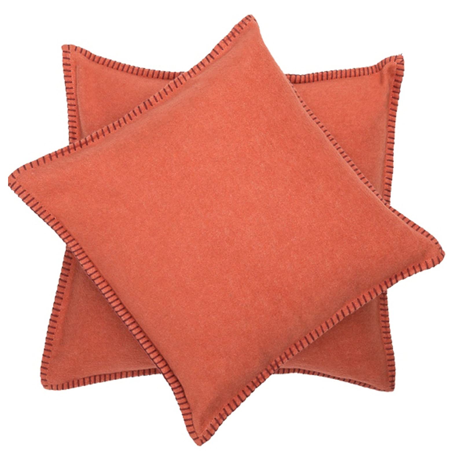 David Fussenegger Cushion Cover Terracotta Decorative Cotton Fluffy Soft 40 x 40 cm — image 1