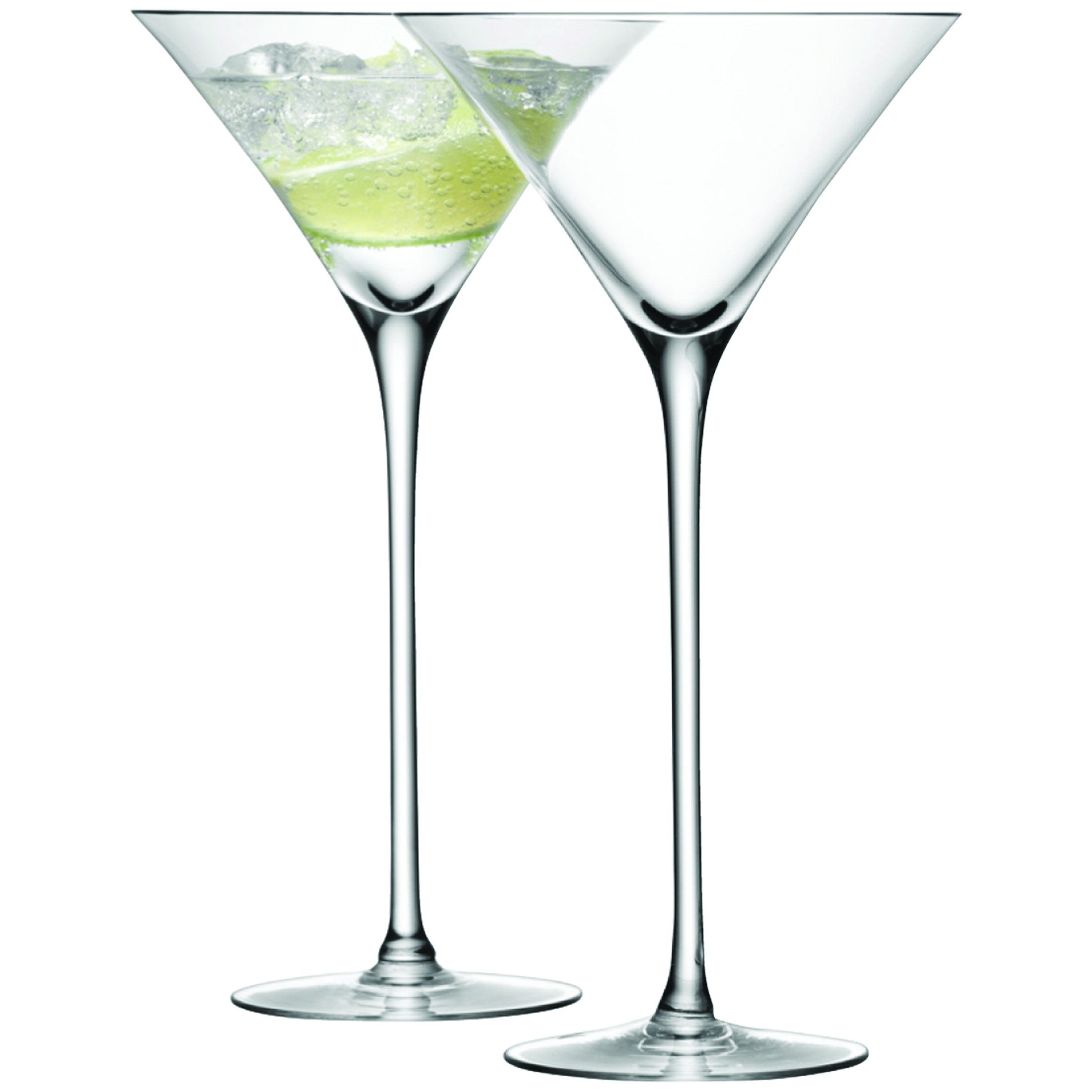 LSA International Bar Cocktail Glass 275 ml Clear | Set of 2 | Mouthblown and Handmade Glass | BR08