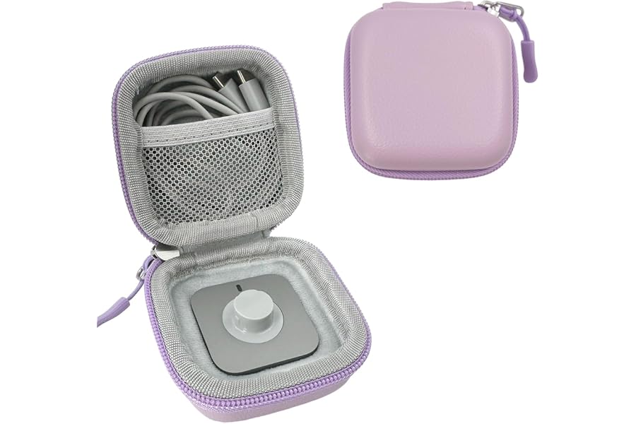 Protective Travel Case for Oura Ring 5/Oura Gen 4 – Compact Carrying Case for Oura Ring, Charging Dock & Cable, Lavender(Case Only)