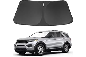LHFLIVE Windshield Sun Shade Fit for 2020-2024 Ford Explorer SUV, ST XLT, Limited, Platinum Accessories Foldable Sunshade Sun Visor Protector Keep Car Cool