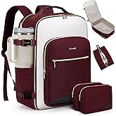 LOVEVOOK Large Travel Backpack for Women & Men, 40L Carry on Backpack for Airplanes, TSA Personal Item Travel Bag fits 17" Laptop, Waterproof Travel Essentials Airline Approved with 3 Packing Cubes