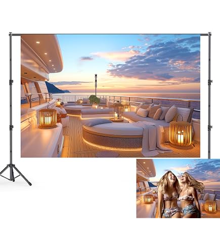 7x5ft Cruise Theme Backdrop - Nautical Photo Background For Parties & Photography