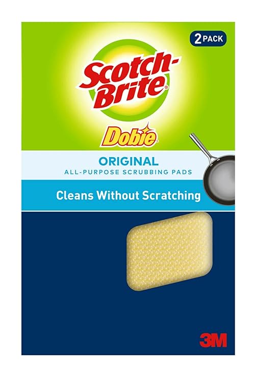 3M 722 Scotch-Brite Dobie Cleaning Pad 2-Pack