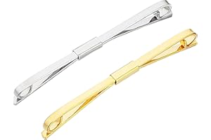 GEEK-M Tie Collar Bar Pin Set for Men Classic Collar Clip Set of 2